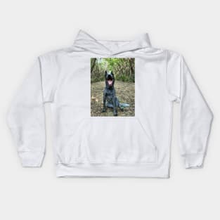 Yawning Dog Kids Hoodie